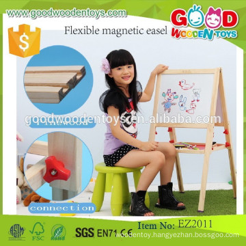 natural wooden manufacture mini whiteboard easel flexible magnetic easel